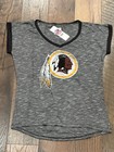 Washington Redskins NFL Women's Heathered Gray Graphic Short Sleeve T-Shirt