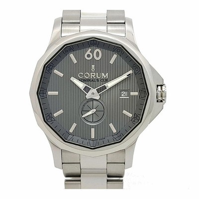 CORUM Admiral'S Cup Legend Overhauled 395.101.20 grau Herrenuhr gebraucht #31010