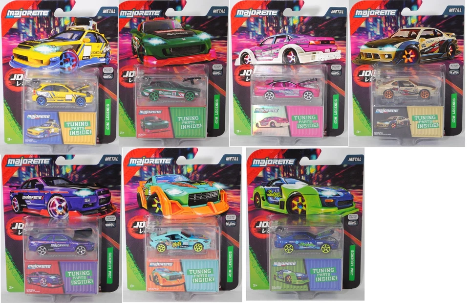 Majorette 8504101001 JDM Legends DELUXE CARS