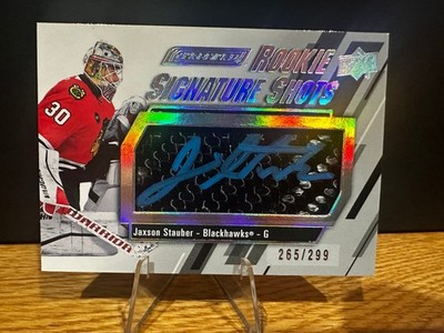 Jaxson Stauber 2023-24 Engrained Rookie Signature Shots Silver Stick /299
