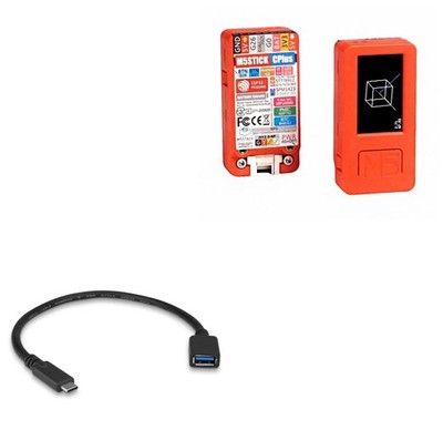 BoxWave Cable Compatible with M5Stack M5StickC Plus ESP32-PICO Mini IoT Red 