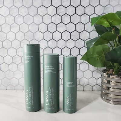 Lanza Scalp Therapy Stimulating Shampoo Balancing Conditioner and Treatment Set