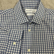 Mizzen Main Shirt Mens XL Blue Check Leeward Classic Long Sleeve Performance