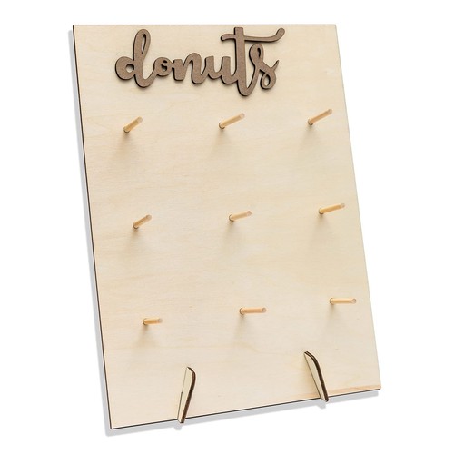 Donut Display Stand Wood Doughnuts Wall Stands Display board for Wedding Part...