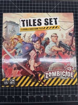 CMON Zombicide 2nd Edition w/ Extra Tile Set - opened and sleeved