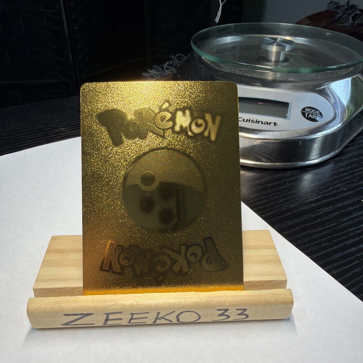 Moltres & Zapdos & ArticunoGX Gold Foil Fan Art Display Card Hp