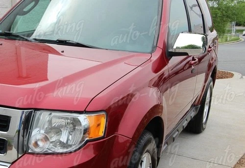 FIT FORD ESCAPE/ MAZDA TRIBUTE CHROME ABS SIDE VIEW MIRROR COVERS CAP KIT 2PCS