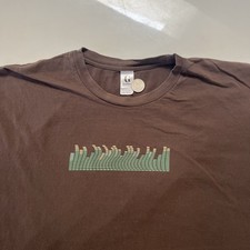 Vintage Wells-Fargo T-Shirt XL Brown Graphic 8-bit