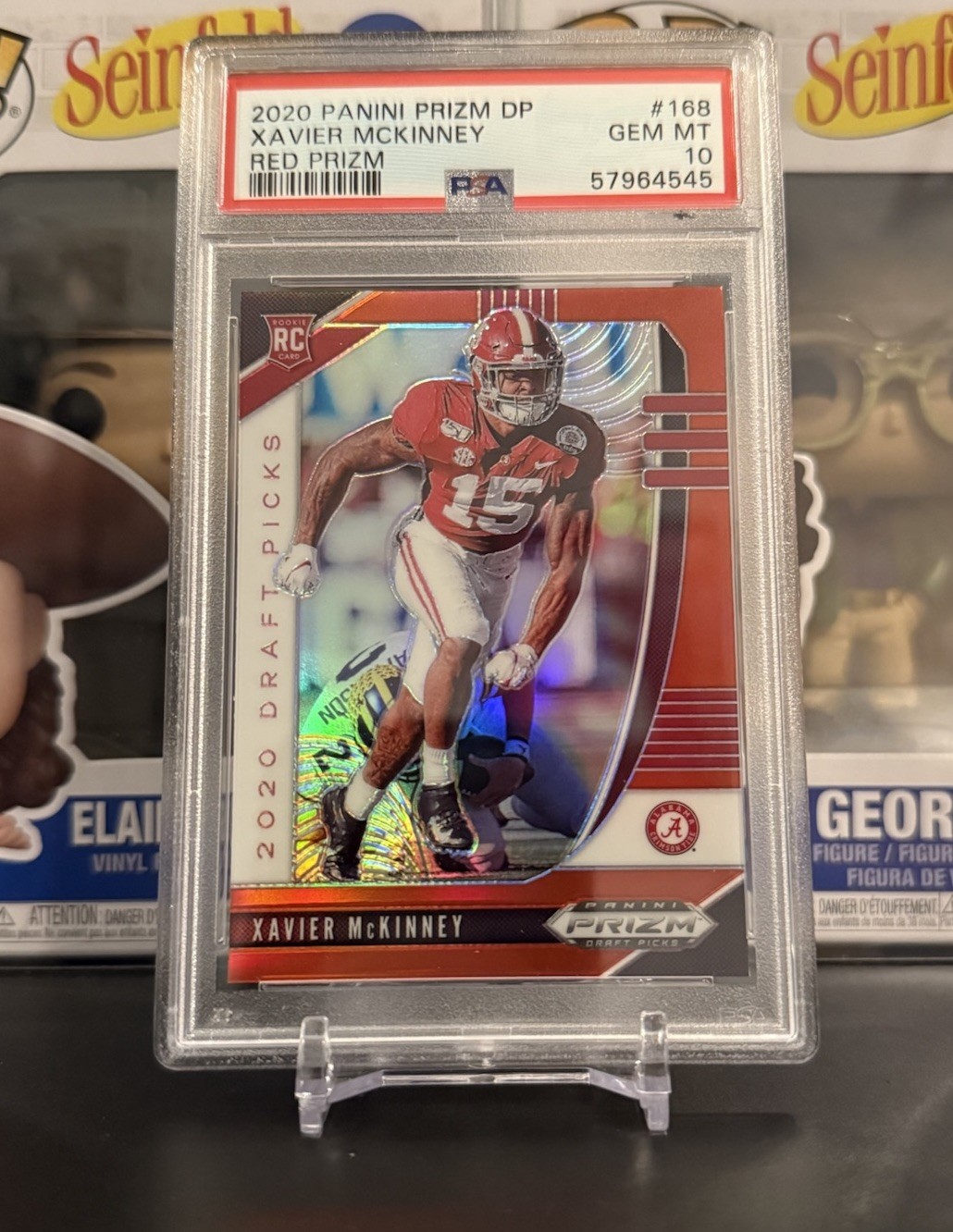 Xavier McKinney Panini Prizm Draft Picks #168 Red