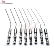 Top Quality Surgical Frazier Suction Tubes 5,6,7,8,9,10,11,12 Instruments 8Pcs