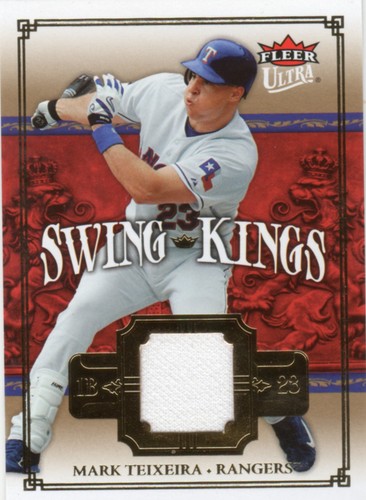 2007 Fleer Ultra Mark Teixeira Texas Rangers Game Used Jersey #SK-TE