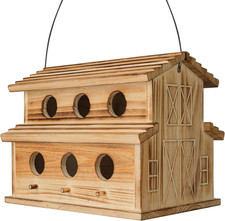 Bird House Bird Houses for Outside,6 Hole Outdoor Bird House - Room for 6 Bird F