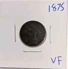 1875-P Philadelphia Indian Head Cent IHC Better Date VF Very Fine