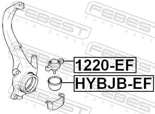Fits FEBEST 1220-EF BALL JOINT FRONT STEERING KNUCKLE ⭐UK Stock⭐ - Image 6