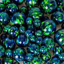Black Emerald Astral Opal  Beads