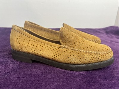 STUART WEITZMAN Brown Shoes Loafer Flats Size 8 - Made In Spain - Very Expensive
