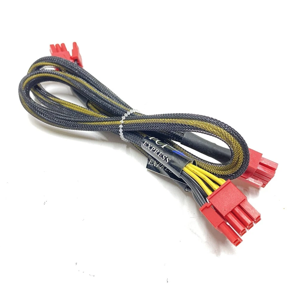 2 QTY PCI EXPRESS 8 PIN TO 2X 6+2 PIN PCIE POWER CABLE 33” - Image 2 of 4