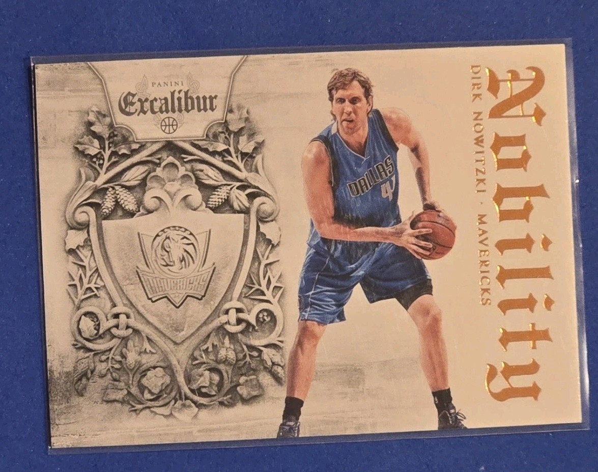 2014-15 Panini Excalibur Dirk Nowitzki Nobility #27 Dallas Mavericks 