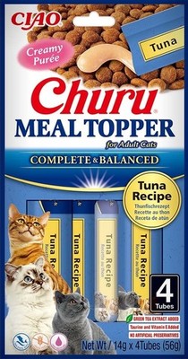 INABA Meal Topper Tuna cremiger Thunfischzusatz für Katzen 4x14 g