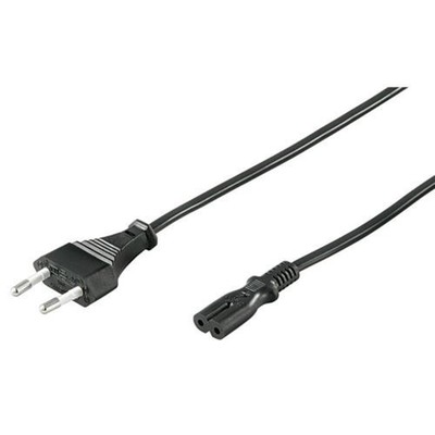 Wentronic NK 104 S-500 5m SCHWARZ Netzkabel lose Ware E # 95039
