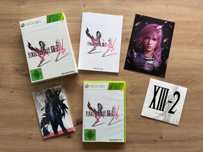 Final Fantasy XIII-2 / 13-2 Limited Collector's Edition Xbox 360 Artbook Karten