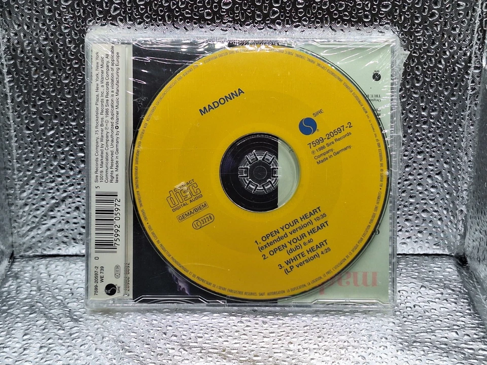 Madonna Open Your Heart UK Import CD Single Remixes Sealed Foto 2 de 4