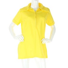 Vintage Disco Yellow Go-Go Mini Dress Shirt
