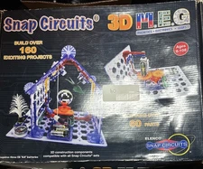 Rare Complete Snap Circuits 3D M.E.G Model SC-3DMEG 2017 Elenco