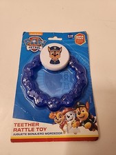 Paw Patrol Chase Teether Rattle Toy New in Sealed Package BLUE 0 to 18 Months