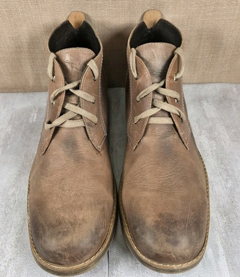 #ad Bed Stu Draco Toast Zone Distressed Leather Lace Up Chukka Boots Men#x27;s Size 12 $55.00