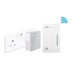 TP Link TL-WPA4220KIT 300Mbps Wireless N Powerline Adaptor Home Plug Starter Kit