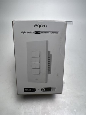 Aqara Smart Light Switch H2 (2-in-1 Neutral, 4 Buttons, 3 Channels),