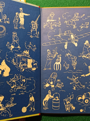 LES AVENTURES DE TINTIN - TINTIN EN AMÉRIQUE - Dos Rouge 1957 - HERGÉ - Imagen 3 de 7