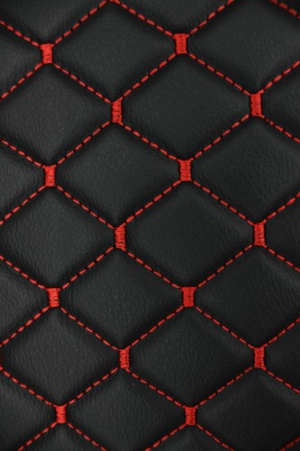 Quilted Vinyl Grain Faux Leather Upholstery Fabric Diamond | 2"x2" -4mm Foam 55" - Picture 15 of 199