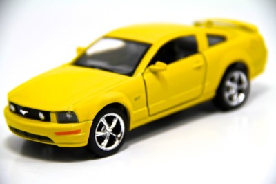 New 5'' Kinsmart 2006 Ford Mustang GT Diecast Model Toy Car 1:38 Yellow