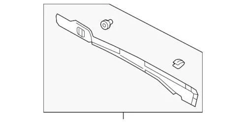 Panel inferior para Ford (N/P AE9Z-7404609-BD)