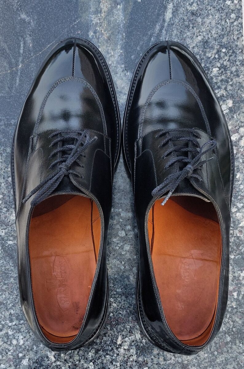 J.M. WESTON 598 Half-Hunt split toe derby in black calf J.M. WESTON 598 Half-Hunt split toe derby in black calf