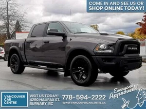 2021 Ram 1500 Classic WARLOCK EDITION CREW $339B/W /w Backup Camera, Heated Seats. DRIVE HOME TODAY!