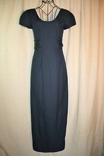 Unite Dark Blue Cap Sleeve Formal Dress Size 3/4