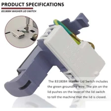 Washing Machine Lid Switch For Whirlpool Kenmore 8318084 AP6012742 PS11745957