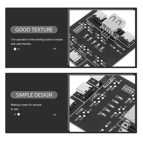 USB Cable Tester USB-C Tester Wire Tester Data Wire Charging Accessory - Afbeelding 12 van 12