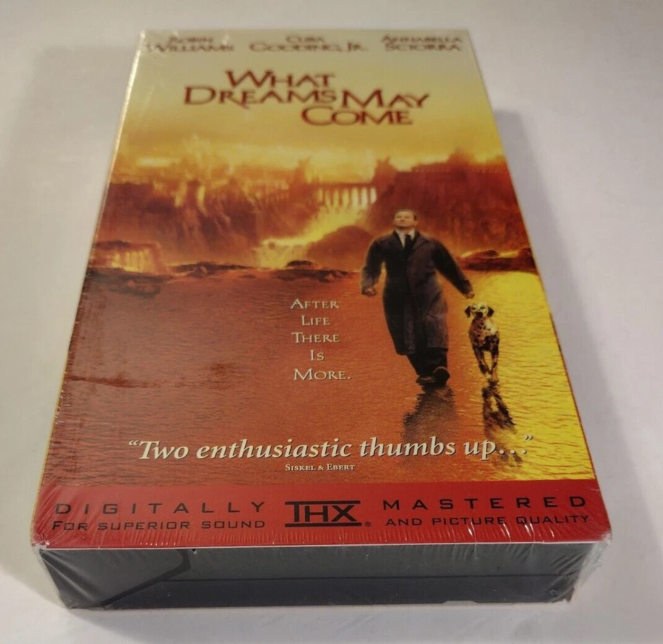 WHAT DREAMS MAY COME VHS video tape FACTORY SEALED Store sticker Robin Williams - Image 4 of 4