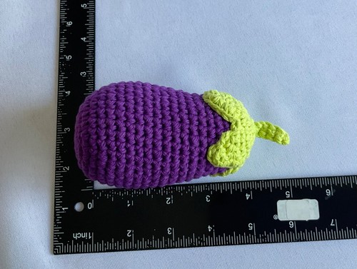 New Handmade Crochet Food Amigurumi Vegetable Set Of 3 - Picture 6 of 7