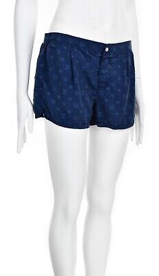 LOUIS VUITTON Vintage Women's 100% Silk Shorts LV Monogram LOUIS VUITTON Vintage Women's 100% Silk Shorts LV Monogram