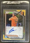 2024 Bowman Bryce Eldridge Chrome Prospect Auto Gold Refractor #/50 Giants