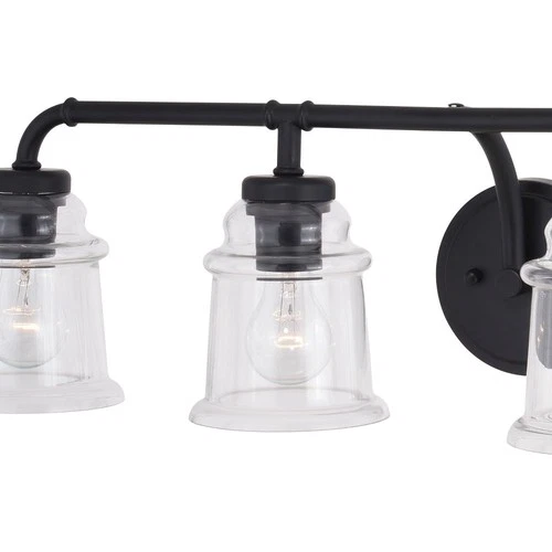 Toledo 4-Light Bathroom Light in Industrial and Jar Style 8.25 Inches Tall and - Picture 6 of 10
