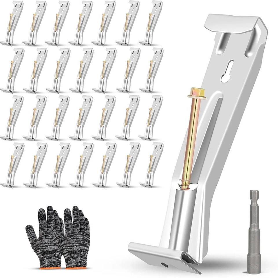 28er-Pack Verdeckte Dachrinnenhalterungen,  Regenrinnenhalterungen m8060