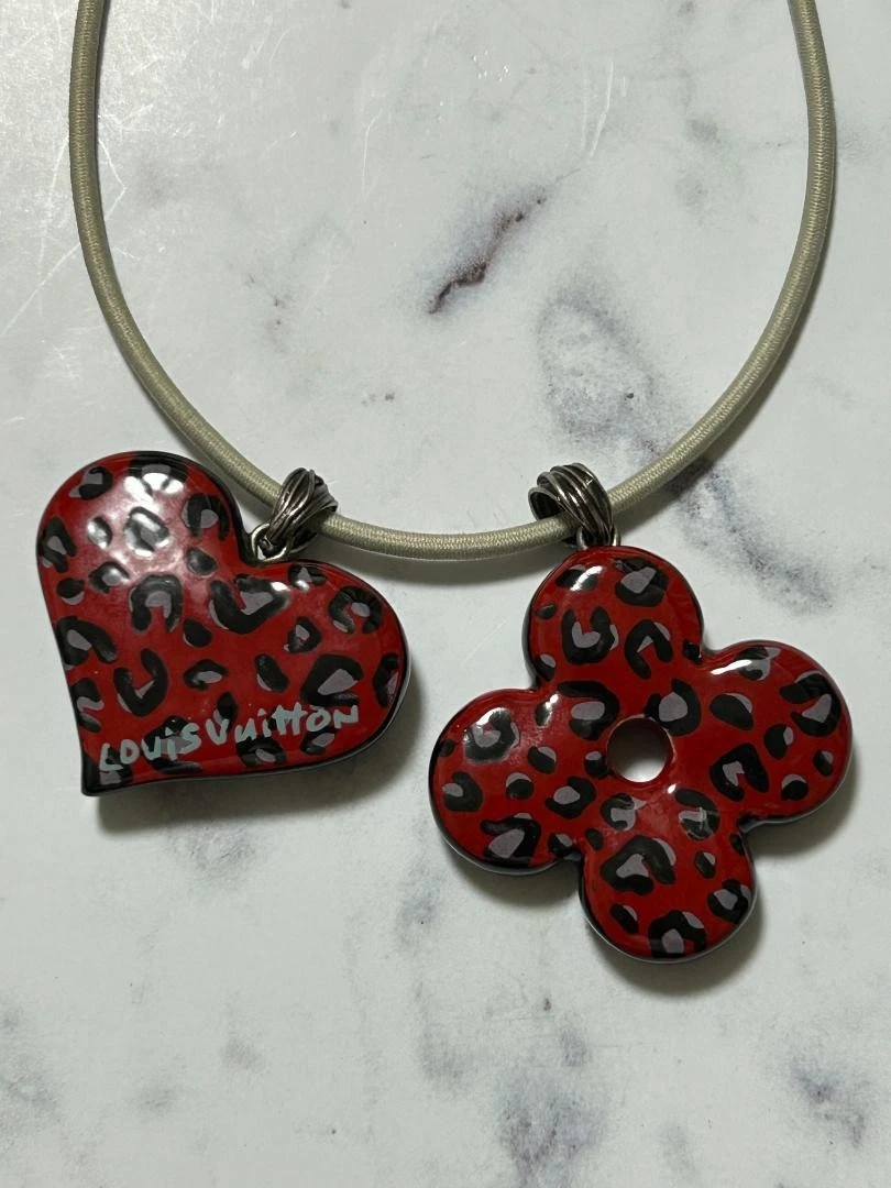 LOUIS VUITTON（LV） Collana Louis Vuitton Pandantif stampa leopardata m8_0713