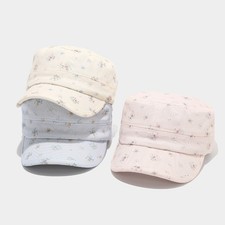 Casquette Baseball Militaire Motif Floral Ditsy Pour Femme Beige Rose Bleu Ciel