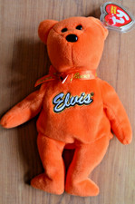 Ty Reeces Elvis Presley Orange Beanie Baby Bear Rare